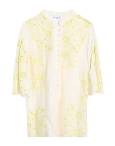 Isabelle Blanche Paris Woman Shirt Beige Size Xs Cotton
