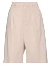 Isabelle Blanche Paris Woman Shorts & Bermuda Shorts Beige Size Xs Viscose, Polyester, Elastane In Beige