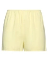 ISABELLE BLANCHE PARIS ISABELLE BLANCHE PARIS WOMAN SHORTS & BERMUDA SHORTS YELLOW SIZE S VISCOSE