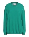 Isabelle Blanche Paris Woman Sweater Emerald Green Size S Wool In Green