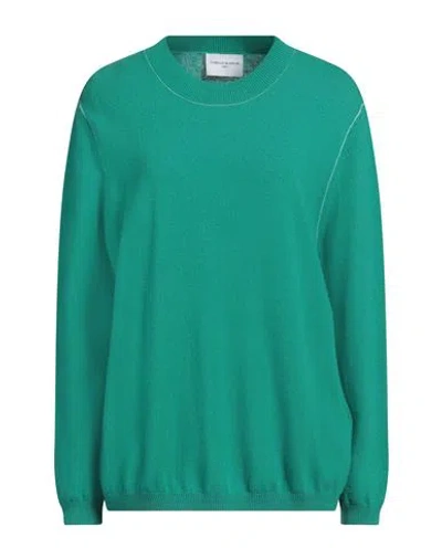 Isabelle Blanche Paris Woman Sweater Emerald Green Size S Wool