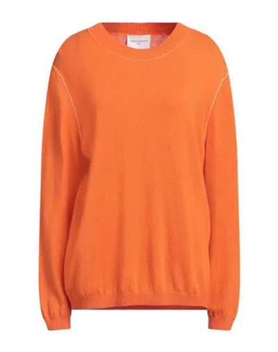 Isabelle Blanche Paris Woman Sweater Orange Size S Wool