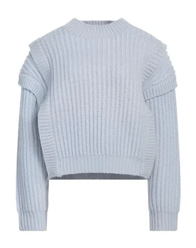 Isabelle Blanche Paris Woman Sweater Sky Blue Size M Wool