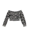 Isabelle Blanche Paris Woman Top Black Size Xxs Cotton