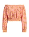 Isabelle Blanche Paris Woman Top Pink Size M Cotton