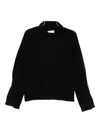 Isabelle Blanche Roll-neck Sweater In Black
