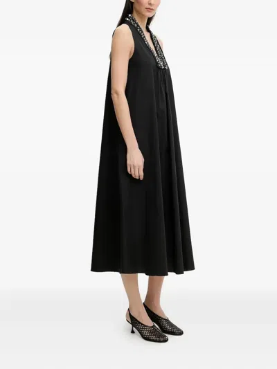 Isabelle Blanche Midikleid Mit Pailletten In Black