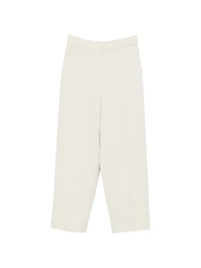 Isabelle Blanche Straight-leg Tailored Trousers In White