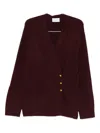 Isabelle Blanche Wool-blend Cardigan In Red