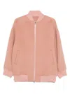 Isabelle Blanche Zip-fastening Pockets Jacket In Pink