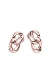 Isabelle Fa 18k Rose Gold Caresse Chain Earrings In Gold