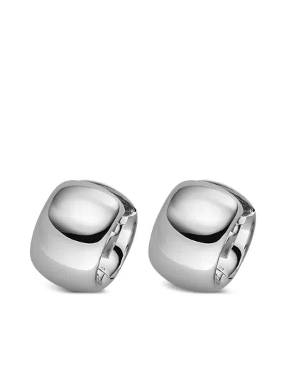 Isabelle Fa 18k White Gold Ellipse Creole Earrings In Neutral