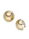 Isabelle Fa Demi Boule Clip Earrings In Gold