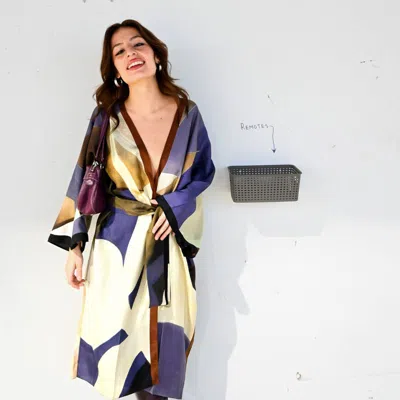 Isabelle Gougenheim Designs Kimono Arles In Yellow