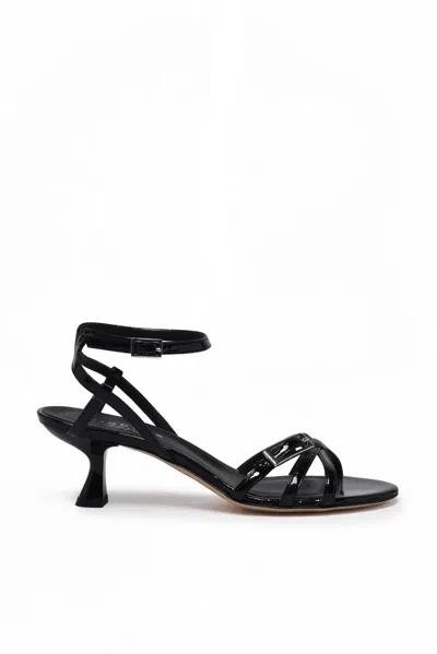 Isabelle  Paris Black Patent Leather Sandal