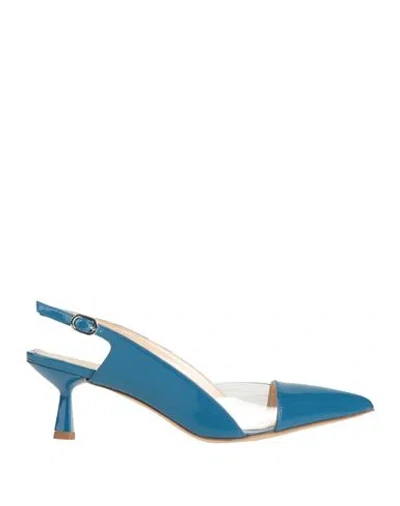 Isabelle  Paris Isabelle Paris Woman Pumps Azure Size 6 Leather