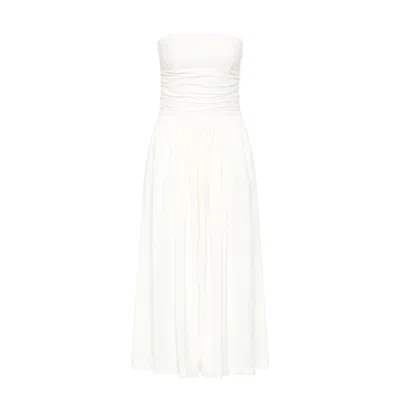 Isabelle Quinn Women's Adessa Linen Midi Dress White