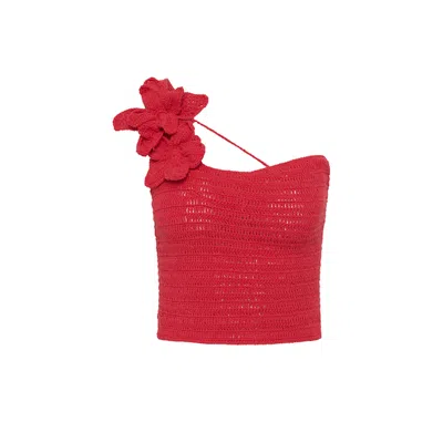Isabelle Quinn Women's Lily Crochet Top Red