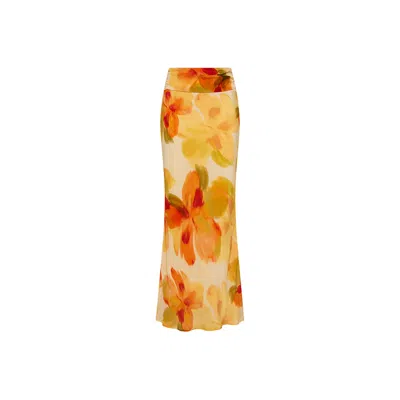 Isabelle Quinn Women's Yellow / Orange Lucia Maxi Skirt Marigold In Yellow/orange