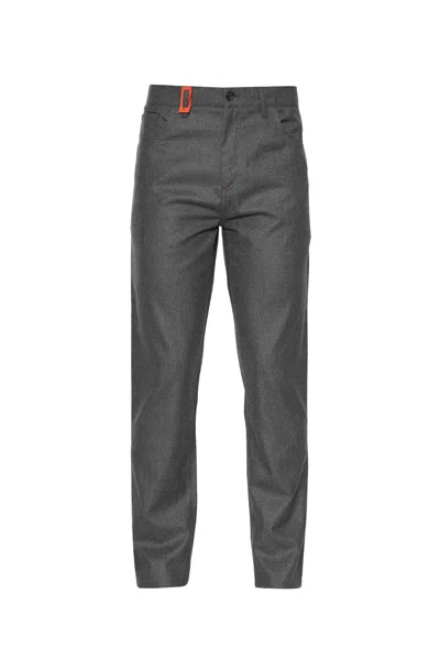 Pre-owned Isaia 1200$  Napoli Gray Trousers Sartorial 5 Pockets Pant Wool 32 Us 48 Eu Slim