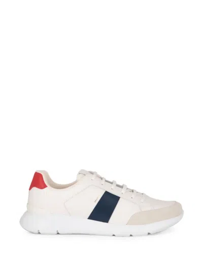 Isaia Amalfi 02 Panelled Sneakers In White
