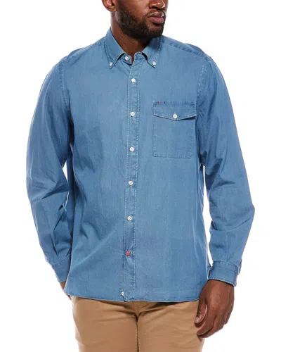 Isaia Amalfi Sport Shirt In Blue