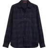 Isaia Baby Alpaca Blend Bouclé Overshirt In Blue