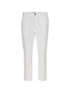 Isaia Belt-loop Tailored Trousers In White