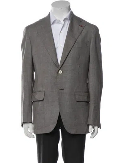 Pre-owned Isaia Blazer In Grey