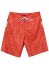 Isaia Boxer Costume With Print Hands  In Rosso