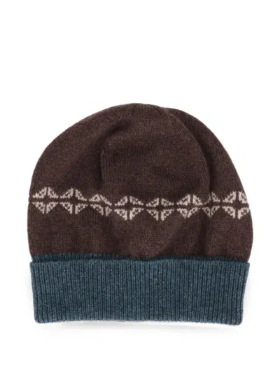 Isaia Brown Beanie Hat