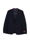 Isaia Buttoned-front Suit In Black