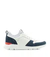 Isaia Calfskin-suede Amalfi Sneakers In White