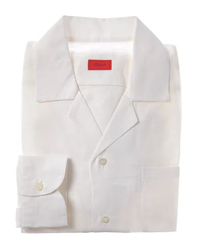 Isaia Camp Collar Dress Shirt In Yellow