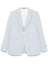 Isaia Blue  White Jackets In Blue