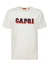 Isaia Capri Logo T-shirt In White