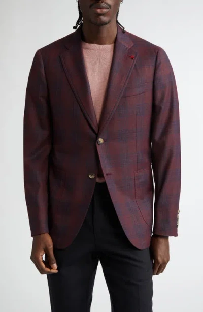 ISAIA ISAIA CAPRI PLAID WOOL SPORT COAT
