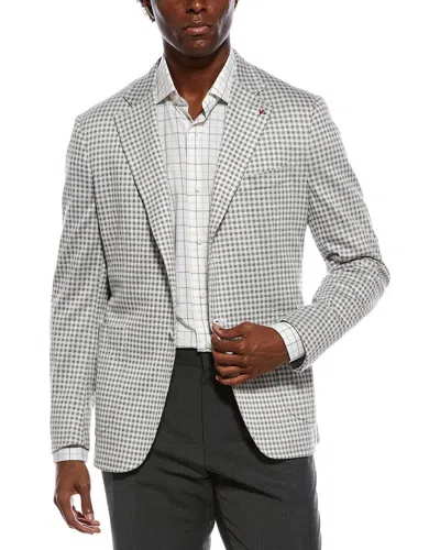 Isaia Capri Silk-blend Sport Jacket In White