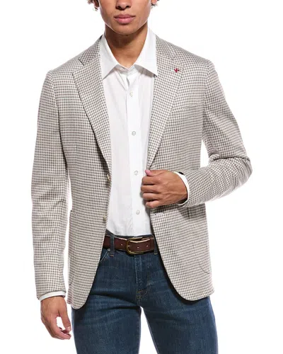 Isaia Capri Silk-blend Sport Jacket In White