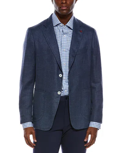 Isaia Capri Sport Jacket In Blue