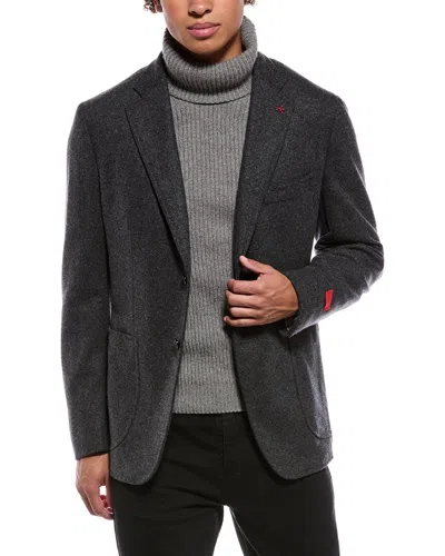 Isaia Capri Wool & Cashmere-blend Sport Jacket In Gray