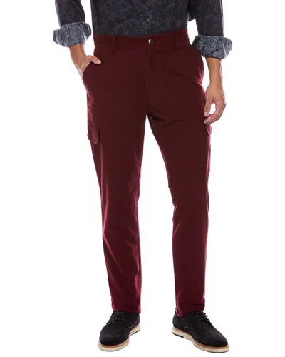 Isaia Cargo Pant In Red