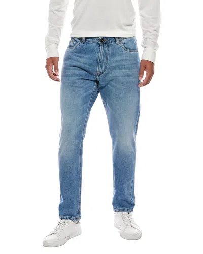 Isaia Carrot Fit Denim In Blue