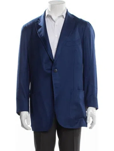 Pre-owned Isaia Cashmere Blazer In Blue