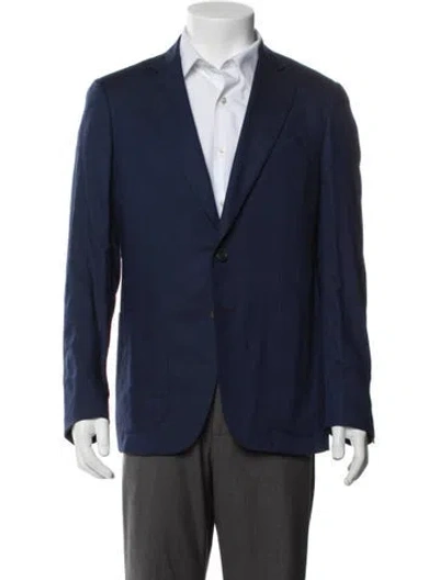 Pre-owned Isaia Cashmere Blazer In Blue