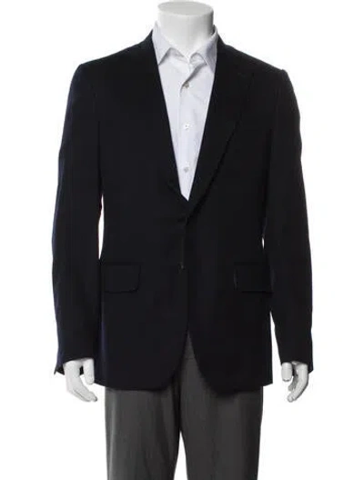 Pre-owned Isaia Cashmere Blazer In Blue