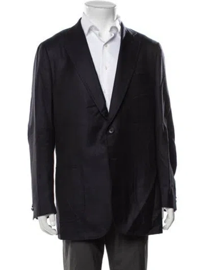 Pre-owned Isaia Cashmere Blazer In Blue