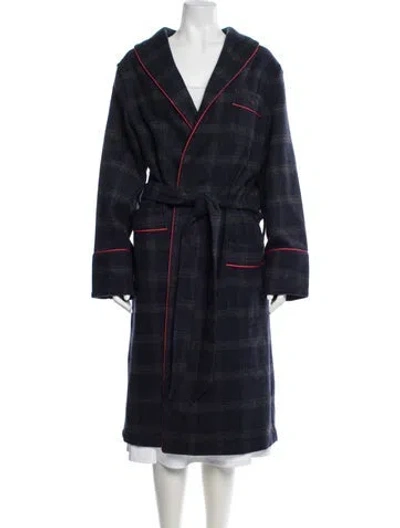 Pre-owned Isaia Cashmere Robe In Blue