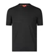 Isaia Cashmere-silk T-shirt In Black