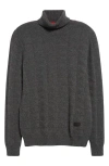 Isaia Cashmere Turtleneck Sweater In Dark Grey